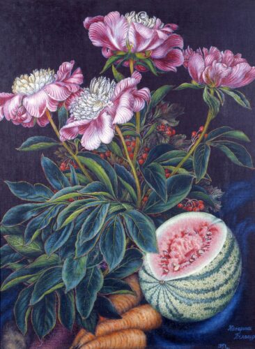 Кавун, морква, квіти