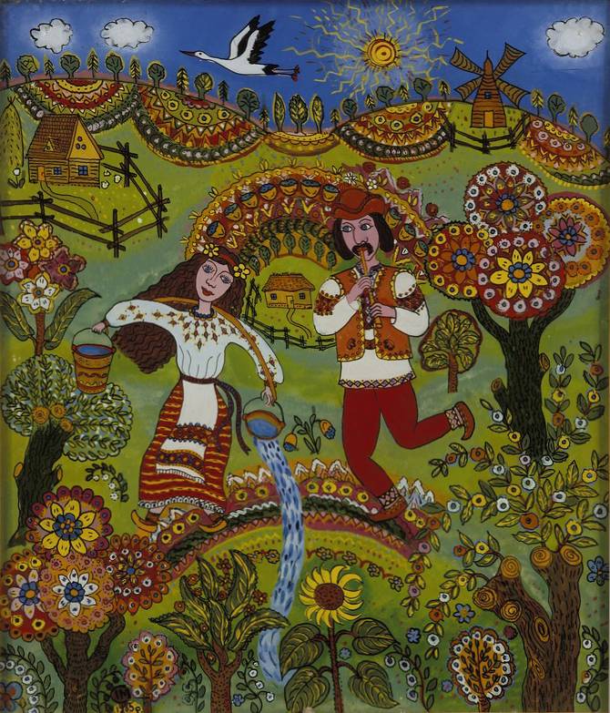 Skolozdra I. Hala carries water