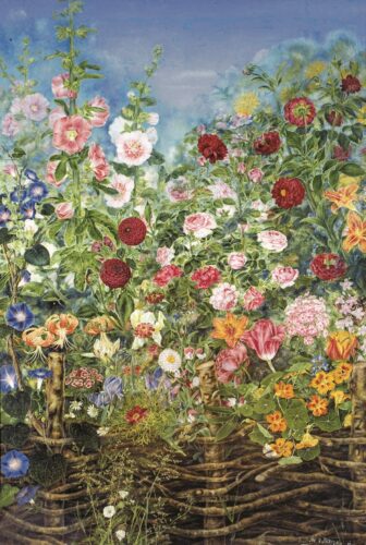 Квіти за тином