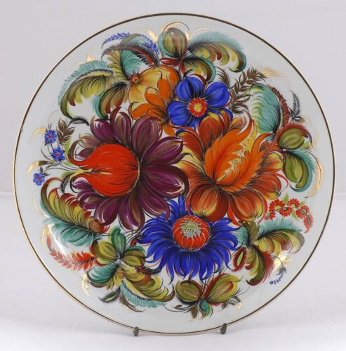Vira Klymenko-Zhukova (1921–1965). Decorative plate